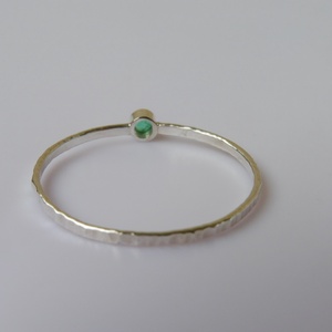 smaragd köves ezüst gyűrű  - ékszer - gyűrű - szoliter gyűrű - Meska.hu