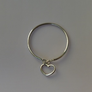 láncos ezüst szív gyűrű , , Ékszerkészítés, Ötvös, MESKA