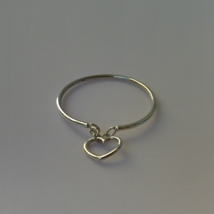 láncos ezüst szív gyűrű  -  - Meska.hu
