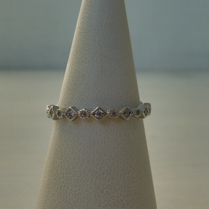 körbe köves ezüstgyűrű - esküvő - ékszer - karikagyűrű - Meska.hu