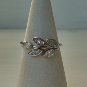  5 leveles cirkóniás ezüstgyűrű    - ékszer - gyűrű - vékony gyűrű - Meska.hu