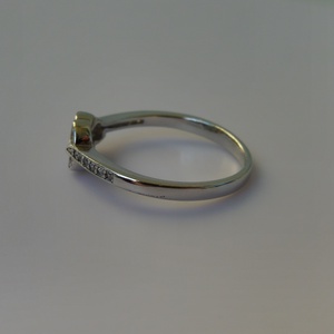 sűrű leveles ezüstgyűrű cirkóniákkal - ékszer - gyűrű - többköves gyűrű - Meska.hu