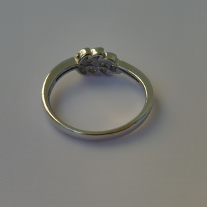 sűrű leveles ezüstgyűrű cirkóniákkal - ékszer - gyűrű - többköves gyűrű - Meska.hu