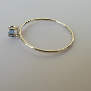 ezüst szolitergyűrű kék topázzal - ékszer - gyűrű - szoliter gyűrű - Meska.hu