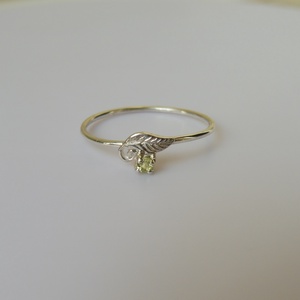 peridotos leveles ezüstgyűrű  - Meska.hu