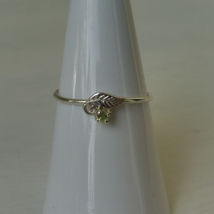 peridotos leveles ezüstgyűrű  - ékszer - gyűrű - szoliter gyűrű - Meska.hu