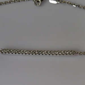 ezüst karkötő kősorral - ékszer - karkötő - karkötő medállal - Meska.hu