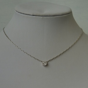 cirkóniás csúszómedálos ezüstlánc - ékszer - nyaklánc - medálos nyaklánc - Meska.hu