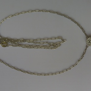 cirkóniás csúszómedálos ezüstlánc - ékszer - nyaklánc - medálos nyaklánc - Meska.hu