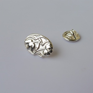 ezüst kitűző szecessziós mintával - ékszer - kitűző és bross - Meska.hu