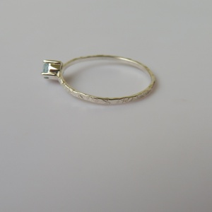 ezüstgyűrű apatittal - ékszer - gyűrű - szoliter gyűrű - Meska.hu