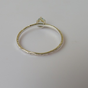 ezüstgyűrű apatittal - ékszer - gyűrű - szoliter gyűrű - Meska.hu