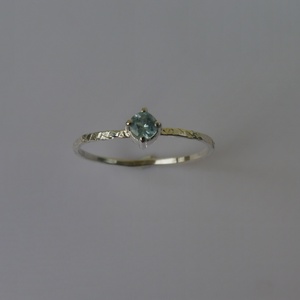 ezüstgyűrű apatittal - ékszer - gyűrű - szoliter gyűrű - Meska.hu