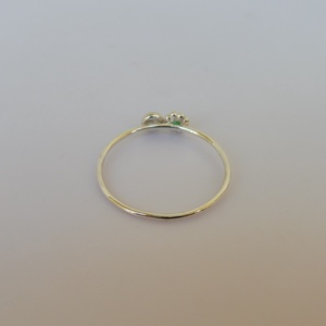 ezüstgyűrű smaragddal és zafírral - ékszer - gyűrű - szoliter gyűrű - Meska.hu