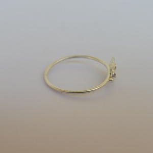 virágos ezüstgyűrű rubinnal  - ékszer - gyűrű - vékony gyűrű - Meska.hu