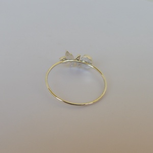 smaragdos sárga zafíros ezüstgyűrű  - ékszer - gyűrű - fonódó gyűrű - Meska.hu