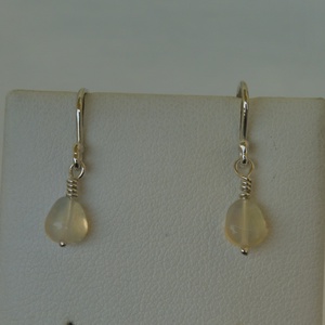 opálos ezüst fülbevaló - Meska.hu