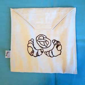 Snack bag ,szendvicstartó tasak Pul vízhatlan belsővel - táska & tok - uzsonna- & ebéd tartó - szendvics csomagoló - Meska.hu