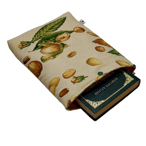 Bélelt könyvtartó,tablet tok -Dió,mogyoró - táska & tok - ebook & tablet tok - Meska.hu
