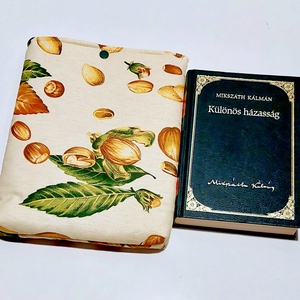 Bélelt könyvtartó,tablet tok -Dió,mogyoró - táska & tok - ebook & tablet tok - Meska.hu
