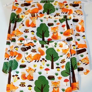 Kisrókás  három darab hálós textil zsák  - táska & tok - bevásárlás & shopper táska - zöldség/gyümölcs zsák - Meska.hu