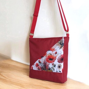 Prémium Pipacsos Vízálló  Válltáska ,Crossbody - táska & tok - kézitáska & válltáska - vállon átvethető táska - Meska.hu