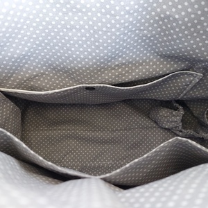 Pöttyös-Fekete Kismama Vízhatlan hátizsák,sok zsebbel - táska & tok - pelenkatáska - kismamatáska - Meska.hu