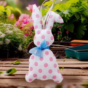 Bájos, szeretnivaló textil nyuszi - játék & sport - plüssállat & játékfigura - nyuszi - Meska.hu