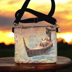 Crossbody , övtáska, válltáska, kistáskaVelence, gondolás , Táska & Tok, Övtáska, Varrás, MESKA