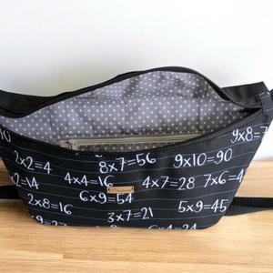 Vízálló Övtáska,Testtáska,válltáska,crossbody  Szorzótábla , belső cipzáras zsebbel - táska & tok - övtáska - Meska.hu
