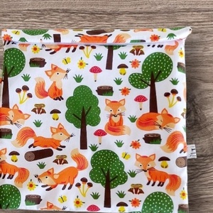  Uzsonnás tasak rókás  Pul béléssel zero waste csomagolás, Táska & Tok, Uzsonna- & Ebéd tartó, Szendvics csomagoló, Varrás, MESKA