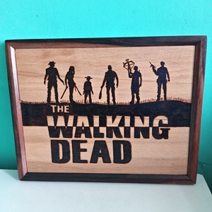 TWD pirográf kép  - otthon & életmód - dekoráció - fali és függő dekoráció - falra akasztható dekor - Meska.hu