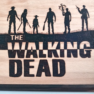 TWD pirográf kép  - otthon & életmód - dekoráció - fali és függő dekoráció - falra akasztható dekor - Meska.hu