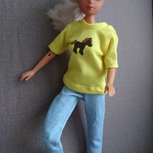 Barbie babaruha matricás póló - játék & sport - baba & babaház - babaruha, babakellék - Meska.hu