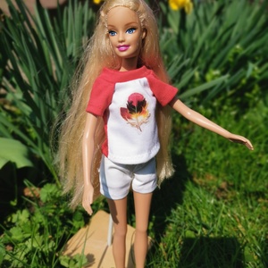 Barbie babaruha- póló rövidnadrággal - Meska.hu