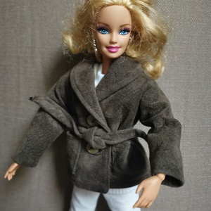 Barbie babaruha megkötős kabát - játék & sport - baba & babaház - barbie ruhák - Meska.hu