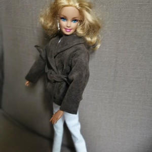 Barbie babaruha megkötős kabát - játék & sport - baba & babaház - barbie ruhák - Meska.hu