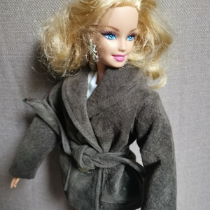 Barbie babaruha megkötős kabát - Meska.hu