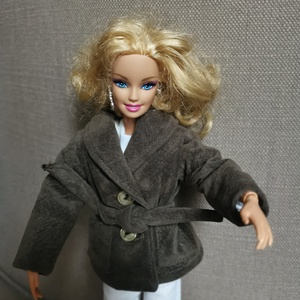 Barbie babaruha megkötős kabát - játék & sport - baba & babaház - barbie ruhák - Meska.hu