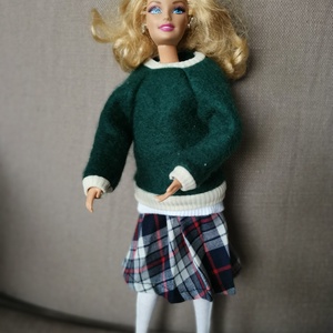 Barbie meleg pulcsi - játék & sport - baba & babaház - barbie ruhák - Meska.hu