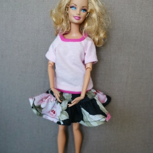 Barbie babaruha pörgős szoknya - játék & sport - baba & babaház - babaruha, babakellék - Meska.hu