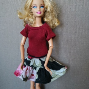Barbie babaruha pörgős szoknya, Játék & Sport, Baba & babaház, Babaruha, babakellék, Varrás, MESKA