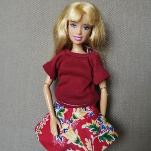 Barbie babaruha pörgős szoknya - Meska.hu