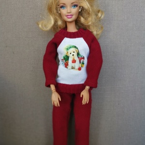 Barbie szabadidőruha matricás felsővel - játék & sport - baba & babaház - babaruha, babakellék - Meska.hu