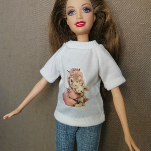 Barbie babaruha matricás póló - Meska.hu