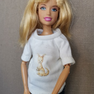 Barbie babaruha matricás póló - játék & sport - baba & babaház - babaruha, babakellék - Meska.hu