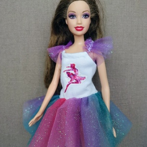 Barbie tündérkéknek selyem és tüll babaruha  - játék & sport - baba & babaház - babaruha, babakellék - Meska.hu