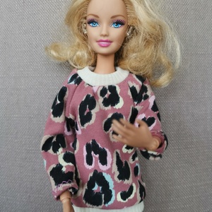 Barbie mintás pizsama vagy szabadidőruha  - játék & sport - baba & babaház - babaruha, babakellék - Meska.hu