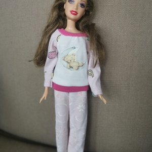 Barbie pizsama - játék & sport - baba & babaház - babaruha, babakellék - Meska.hu