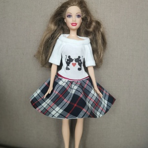 Barbie babaruha cicás és egeres matricákkal - játék & sport - baba & babaház - barbie ruhák - Meska.hu